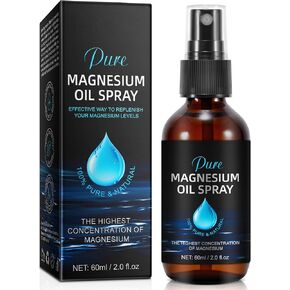 Magnesium Oil Spray, Magnesium Oil for Feet, 100% Pure Organic Natural Magnesium Oil Spray, Safe and Effective -60ml in Kuwait