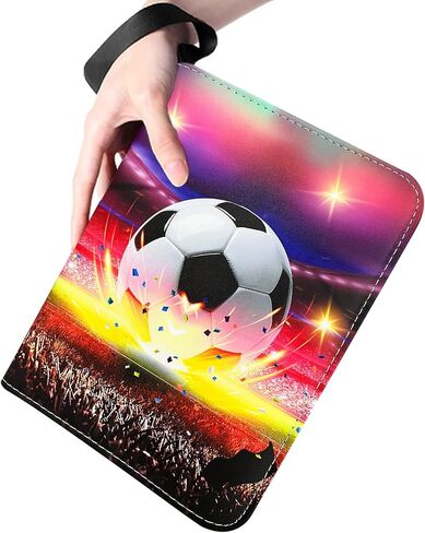 900 Cards Soccer Card Binder, 9-Pocket Card Collections Trading Card Binder 50 Pages Double-Sided Cards Holder with Zipper 3-Ring Card Album for Sports Soccer Card Sleeves Protectors in Kuwait