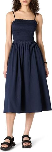 Amazon Essentials Women's Cotton Cotton Sateen Sateen Stateen Midi فستان in Kuwait