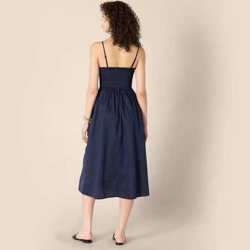 Amazon Essentials Women's Cotton Cotton Sateen Sateen Stateen Midi فستان in Kuwait