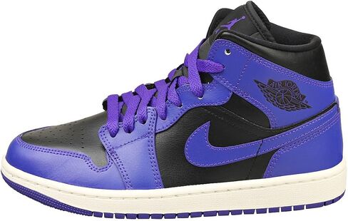 Nike Air Jordan 1 Mid Womens Shoes Size 12, Color: Action Grape/Sky J Light Purple-Purple in Kuwait