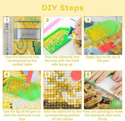 Tostog Tostogya Diamond Paints Kits للبالغين ، وأزهار 5D مجموعات فن الماس للبالغين ، لوحات DIY الماس لزخارف المبتدئين ، واللوحات الماسية مجموعة الهدايا الفن 11.8 بوصة. * 15.75 بوصة. in Kuwait