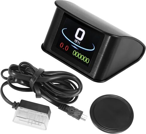Mini HUD Head Up Display Car Dashboard Digital Speedometer with OBDII EUOBD/Outside Multifunction Data Display Error Alarm TFT LCD Display for Car/Durable 2.2 Inch / 1 Set in Saudi Arabia