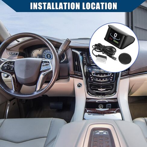 Mini HUD Head Up Display Car Dashboard Digital Speedometer with OBDII EUOBD/Outside Multifunction Data Display Error Alarm TFT LCD Display for Car/Durable 2.2 Inch / 1 Set in Saudi Arabia