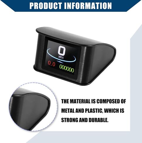 Mini HUD Head Up Display Car Dashboard Digital Speedometer with OBDII EUOBD/Outside Multifunction Data Display Error Alarm TFT LCD Display for Car/Durable 2.2 Inch / 1 Set in Saudi Arabia