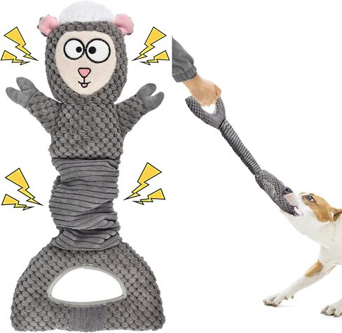 5pcs Dog Toys, Dog Chew Toys Tug of War Doggie Rope Toy, Tough Squeaky Toy for Small and Medium Breed for Teeth Cleaning in Saudi Arabia