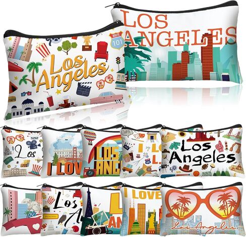 Reginary 12 Pack Cosmetic Bag Travel Souvenirs Gift Makeup Bag Lover Gifts Friendship Family Toiletry Storage for Women Vacation Traveller Trip(London) in Saudi Arabia