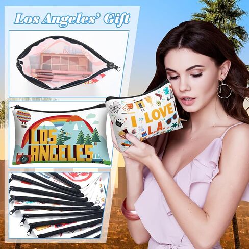 Reginary 12 Pack Cosmetic Bag Travel Souvenirs Gift Makeup Bag Lover Gifts Friendship Family Toiletry Storage for Women Vacation Traveller Trip(London) in Saudi Arabia