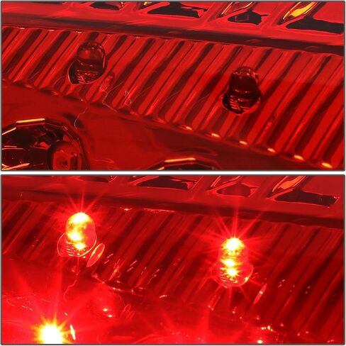 Auto Dynasty ﻿2Pcs Full LED Rear Tail Lights Brake Lamps Compatible with Dodge Ram 1500 2500 3500 09-17, Driver and Passenger Side, Chrome Housing Clear Lens in Saudi Arabia