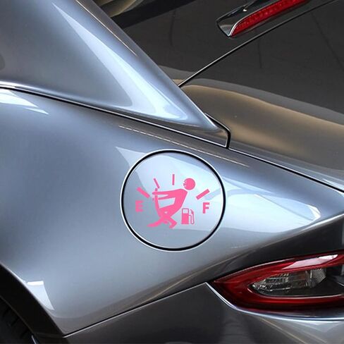 Fuel Tank Cover Personality Funny Fuel Explosion Meter Personality Reflective Car Stickers (Pink) in Saudi Arabia
