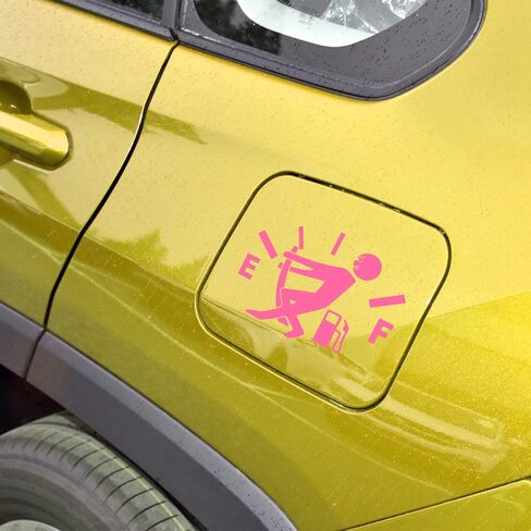 Fuel Tank Cover Personality Funny Fuel Explosion Meter Personality Reflective Car Stickers (Pink) in Saudi Arabia