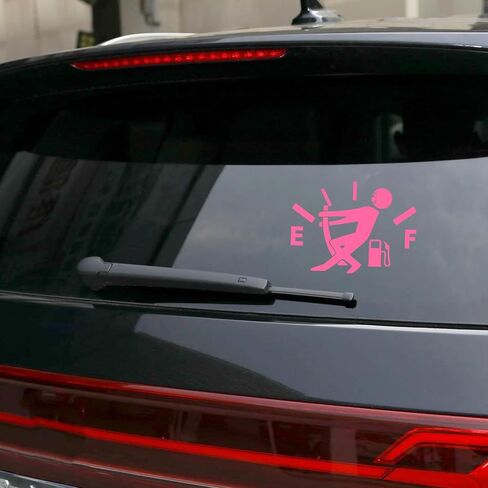 Fuel Tank Cover Personality Funny Fuel Explosion Meter Personality Reflective Car Stickers (Pink) in Saudi Arabia