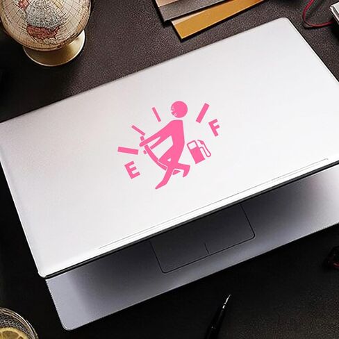 Fuel Tank Cover Personality Funny Fuel Explosion Meter Personality Reflective Car Stickers (Pink) in Saudi Arabia