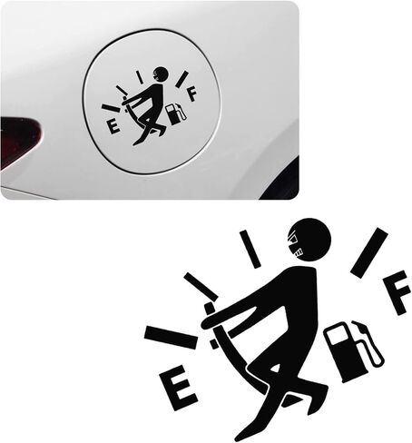 Fuel Tank Cover Personality Funny Fuel Explosion Meter Personality Reflective Car Stickers (Pink) in Saudi Arabia