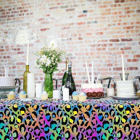 3pcs Tea Party Tablecloth, 54 x 108 Inch Spring Floral Plastic Table Cover,Vintage Tea Party Decorations for Spring Garden Party, Baby Shower, Wedding, Girls Birthday Party Supplies in Kuwait