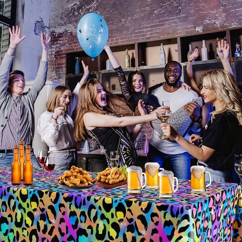 3pcs Tea Party Tablecloth, 54 x 108 Inch Spring Floral Plastic Table Cover,Vintage Tea Party Decorations for Spring Garden Party, Baby Shower, Wedding, Girls Birthday Party Supplies in Kuwait