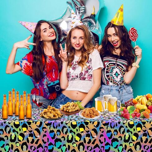 3pcs Tea Party Tablecloth, 54 x 108 Inch Spring Floral Plastic Table Cover,Vintage Tea Party Decorations for Spring Garden Party, Baby Shower, Wedding, Girls Birthday Party Supplies in Kuwait