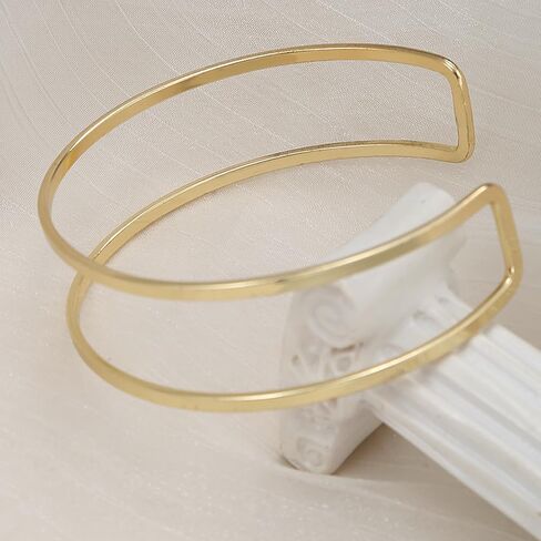 yvvlee 4pcs Gold Silver Arm Cuff Jewelry for Women Arm Arm Cuff Band Band Armlet Armlet Amplable Mintrible Coil Coil Comber in Saudi Arabia