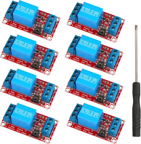 8 Pcs DC 24V Relay 1 Channel Module with Optocoupler Isolation Support High and Low Level Trigger (24V Relay) in Saudi Arabia