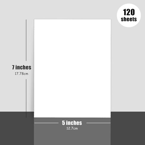 110lb White Cardstock 8.5x11, 120 Sheets Heavyweight White Card Stock 300 GSM for Invitations, Menus, Poster, DIY Card in Saudi Arabia