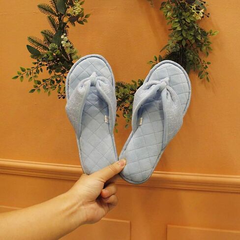 Women's House Slippers Memory Foam Cozy Spa Thong Flip Flops Indoor Slippers Assorted Colors Grey Velvet Lining Lightweight Open Toe Soft Room Sandals in Kuwait