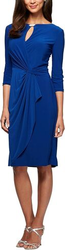 Alex Evenings Women's Dress with Keyhole Cutout (Petite and Regular) in Saudi Arabia
