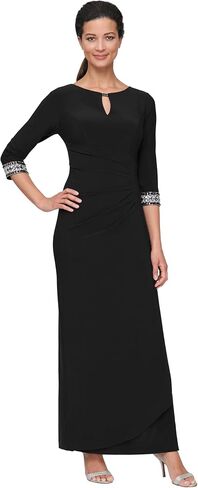 Alex Evenings Women's Dress with Keyhole Cutout (Petite and Regular) in Saudi Arabia