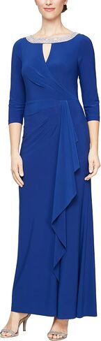 Alex Evenings Women's Dress with Keyhole Cutout (Petite and Regular) in Saudi Arabia