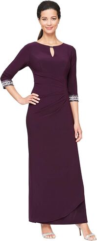Alex Evenings Women's Dress with Keyhole Cutout (Petite and Regular) in Saudi Arabia