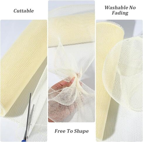 cabodyals 2 لفات 20 ياردة شبكة شبكة الأزهار الورق Jacquard Openwork صفراء زهرة التغليف Netting Floring Supplies لفة الورق لرفوف الزفاف الزهور الطازجة باقة فالنتين in Kuwait