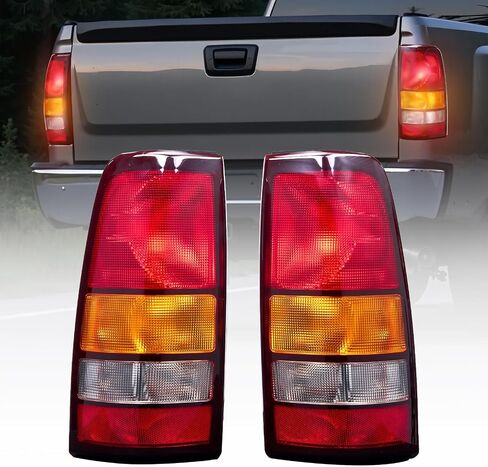 VEVOR Tail Light Assembly Compatible with 1999-2006 Chevy Silverado 1500 2500 3500, 1999-2003 GMC Sierra 1500 2500 1500/2500 HD, 2PCS Left & Right Side Taillights Rear Brake Lamps Without Bulbs in Saudi Arabia