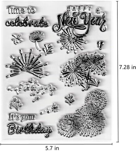 Baby Carriage Pattern Clear Stamps Silicone Stamp Sentiment, Boy Girl Greetings Blessings Transparent Seal Stamps for Holiday Card Making Decoration DIY Scrapbooking Album DIY Crafts in Kuwait
