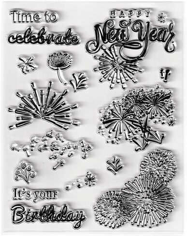 Baby Carriage Pattern Clear Stamps Silicone Stamp Sentiment, Boy Girl Greetings Blessings Transparent Seal Stamps for Holiday Card Making Decoration DIY Scrapbooking Album DIY Crafts in Kuwait