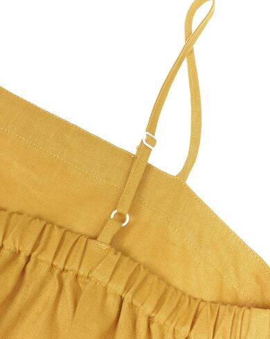 Xintianji Women's 100% Linen Spaghetti Strap Tops Sleeveless Loose Fit Camisole in Saudi Arabia