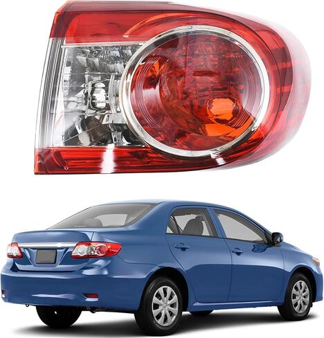 Brake Stop Turn Signal Lamp Replacement for Corolla 2011 2012 2013 Tail Light Driver Side Left 8155002580 TO2805111 Tail Light Cover in Saudi Arabia