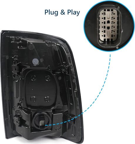 LED Tail Light Assembly For Dodge Ram 2500 3500 2019 2020 2021 2022 2023 Rear Lamp Red Bezel w/o Blind Spot Assembly Left Driver Side LH 68361717AD in Kuwait