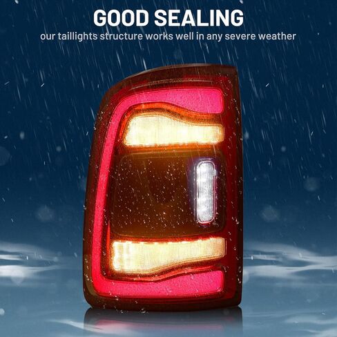 LED Tail Light Assembly For Dodge Ram 2500 3500 2019 2020 2021 2022 2023 Rear Lamp Red Bezel w/o Blind Spot Assembly Left Driver Side LH 68361717AD in Kuwait