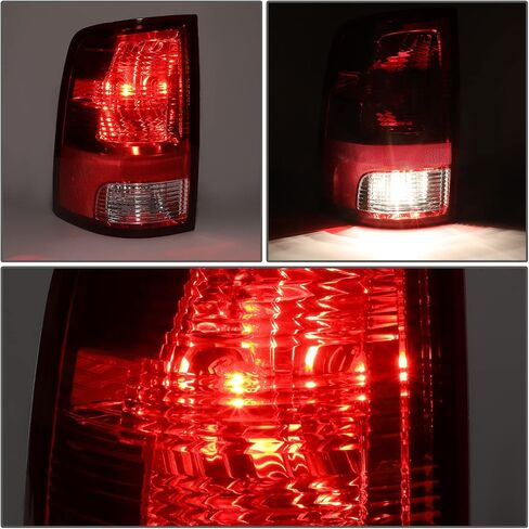 DNA MOTORING TL-ZTL-008-BKSM Pair of Tail Lights Compatible with 09-10 Dodge Ram 1500/11-18 Ram 1500 2500 3500,Smoked Lens in Saudi Arabia