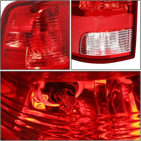 DNA MOTORING TL-ZTL-008-BKSM Pair of Tail Lights Compatible with 09-10 Dodge Ram 1500/11-18 Ram 1500 2500 3500,Smoked Lens in Saudi Arabia