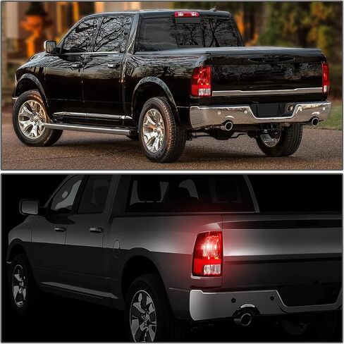 DNA MOTORING TL-ZTL-008-BKSM Pair of Tail Lights Compatible with 09-10 Dodge Ram 1500/11-18 Ram 1500 2500 3500,Smoked Lens in Saudi Arabia