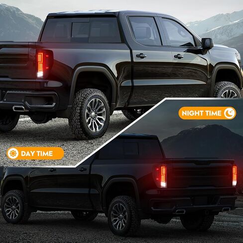 LED Tail Lights Fit for Ford F150 2009-2014 (Only fit Fleetside Bed Model), Pickup Truck Taillight Assembly Replacement Left + Right Pair, Black Housing Smoke Lens in Saudi Arabia
