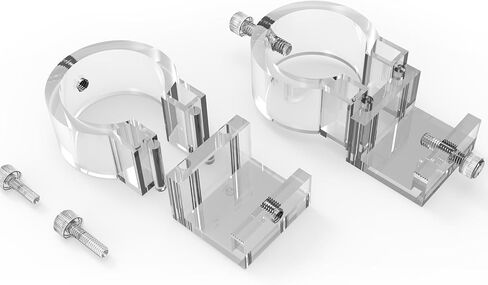 FZONE Detachable Acrylic Bracket – Compact Filter Pipe Holder for Glass & Stainless Steel Aquarium Lily Pipes (2-Pack) in Saudi Arabia