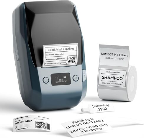 NIIMBOT B18 Label Maker for Color Printing, Bluetooth Thermal Transfer Label Printer, Mini Sticker Printer Easy for Home Office Small Business Identification and Organization in Saudi Arabia