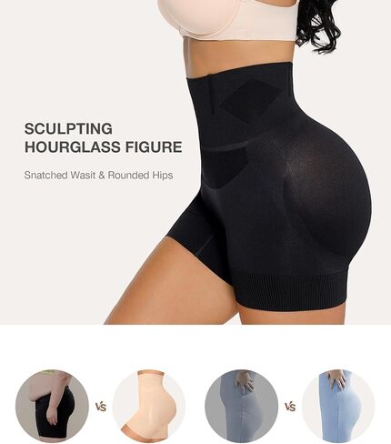 Lover-Beauty Butt Lifting Shorts for Women Tummy Control Shapewear Shorts High Waisted Body Shaper in Saudi Arabia