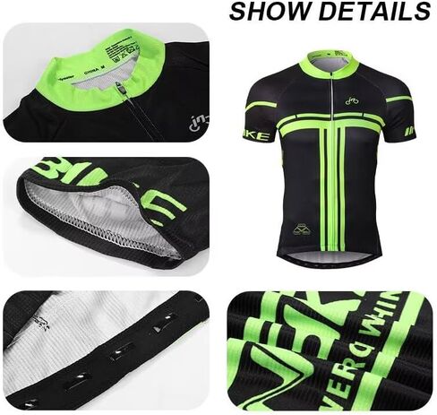 inbike cycling Jersey Men ، قميص دراجة قصيرة الأكمام ، قمم الدراجات لركوب الدراجات in Saudi Arabia