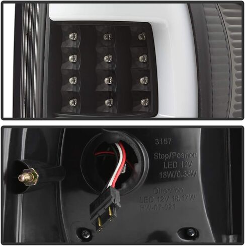 Acanii - لـ Black 2004 2005 2006 2007 2008 Ford F150 Lobo Pickup LED LED مصابيح ذيل أنبوب مصابيح in Saudi Arabia