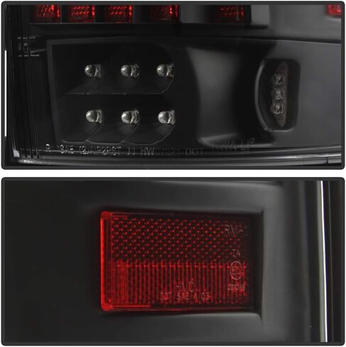 Acanii - لـ Black 2004 2005 2006 2007 2008 Ford F150 Lobo Pickup LED LED مصابيح ذيل أنبوب مصابيح in Saudi Arabia