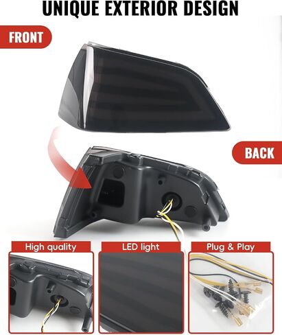 LED LED LITER LITCH LITCH FOR GOLDWING GL1800 ، 2 PCS LACH LITCHS LITCHS Running Tour Pack Lamit مع عدسات مدخنة للملحقات Honda Gold Wing GL1800 2001-2017 (تشمل ضوء LED) in Saudi Arabia
