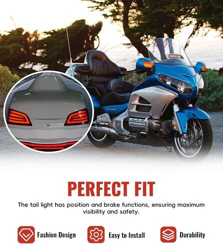 LED LED LITER LITCH LITCH FOR GOLDWING GL1800 ، 2 PCS LACH LITCHS LITCHS Running Tour Pack Lamit مع عدسات مدخنة للملحقات Honda Gold Wing GL1800 2001-2017 (تشمل ضوء LED) in Saudi Arabia
