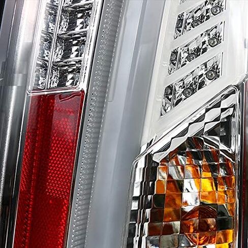 SPEC-D TUNING Glossy Black Smoke LED Bar Tail Lights Compatible with 2003-2007 Cadillac CTS, Left + Right Pair Assembly in Saudi Arabia